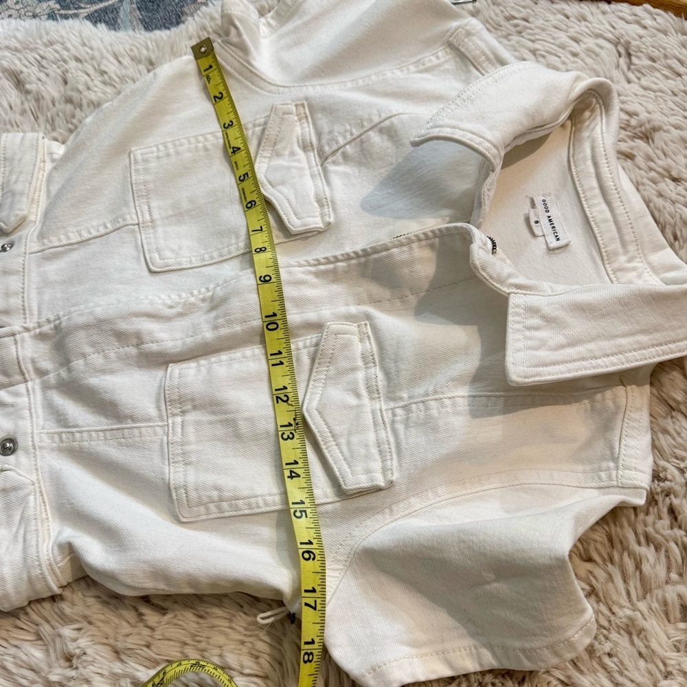 Good American Fit For Success Military Jumpsuit off white /Cream size Small - Picture 15 of 16